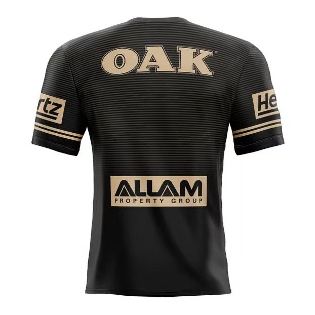 2026 Penrith Panthers Black with Gold Stripes Away Jersey