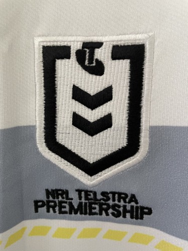 2025 North Queensland Cowboys White Navy Grey 30 Years Anniversary Away Jersey