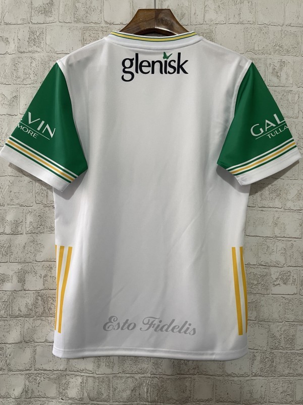 25/26 Offaly GAA White with Green Trim Away Jersey