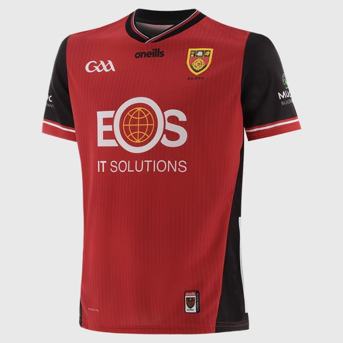 25/26 Down GAA Red with Black Trim Home Jersey