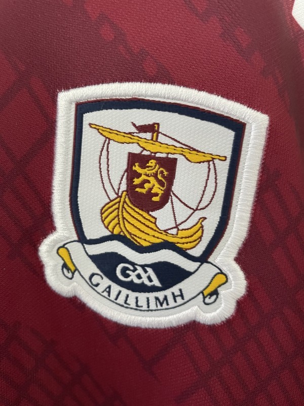 25/26 Galway GAA Maroon with White Trim Home Jersey