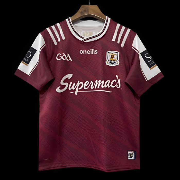 25/26 Galway GAA Maroon with White Trim Home Jersey