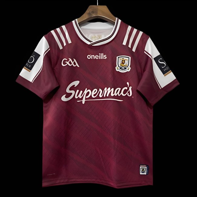 25/26 Galway GAA Maroon with White Trim Home Jersey