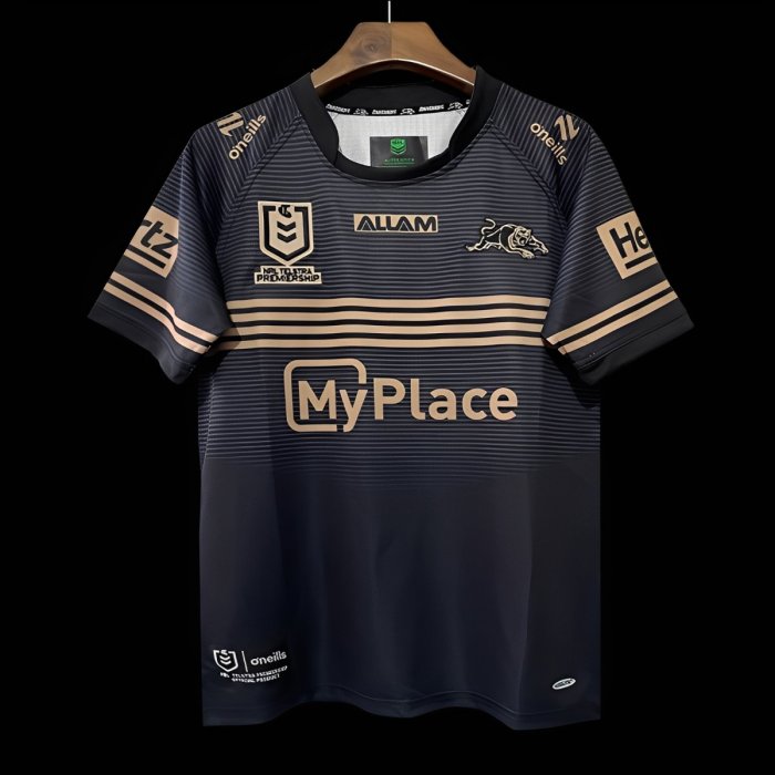 2026 Penrith Panthers Black with Gold Stripes Away Jersey
