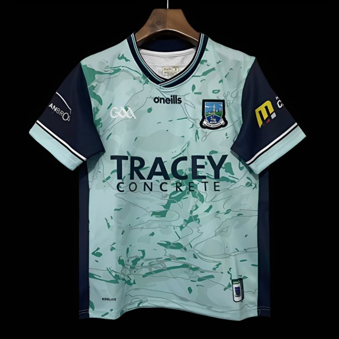 25/26 Fermanagh GAA Mint Green with Navy Trim Away Jersey