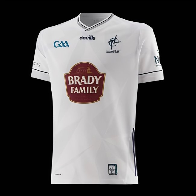 25/26 Kildare GAA White with Navy Trim Away Jersey