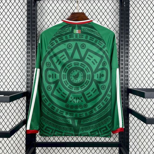 2026 Mens Mexico World Cup Home Long Sleeve Jersey
