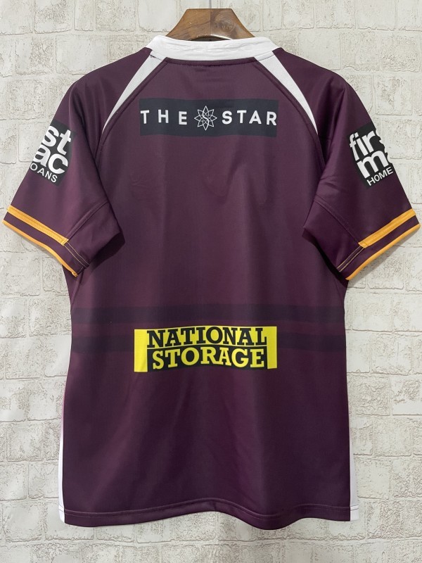 25/26 Brisbane Broncos Maroon with Gold Stripes Jersey