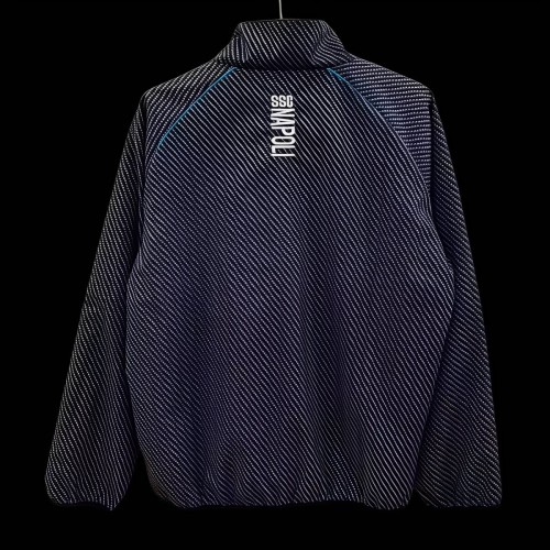 25/26 Napoli Navy with Diagonal Stripe Pattern Windbreaker