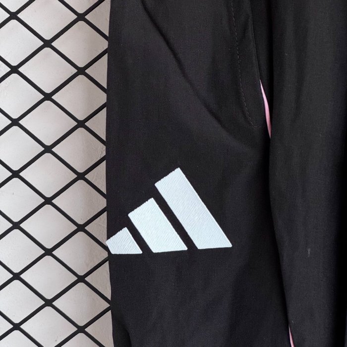 25/26 Juventus Black Full Zipper Windbreaker + Long Pants