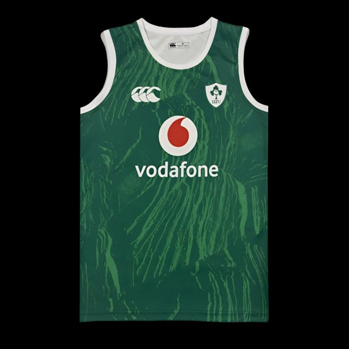 2026 Ireland Green with Abstract Brushstroke Pattern Sleeveless Jersey