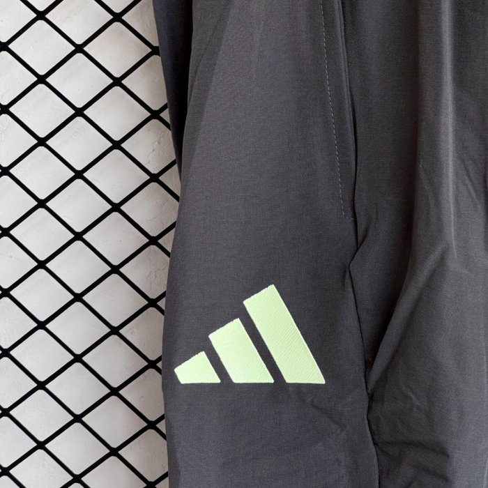 25/26 Real Madrid Green Full Zipper Windbreaker + Long Pants