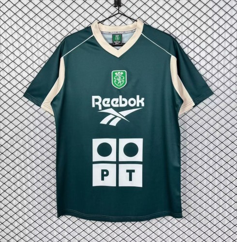Retro 00/01 Sporting Lisbon Deep Green Training Jersey