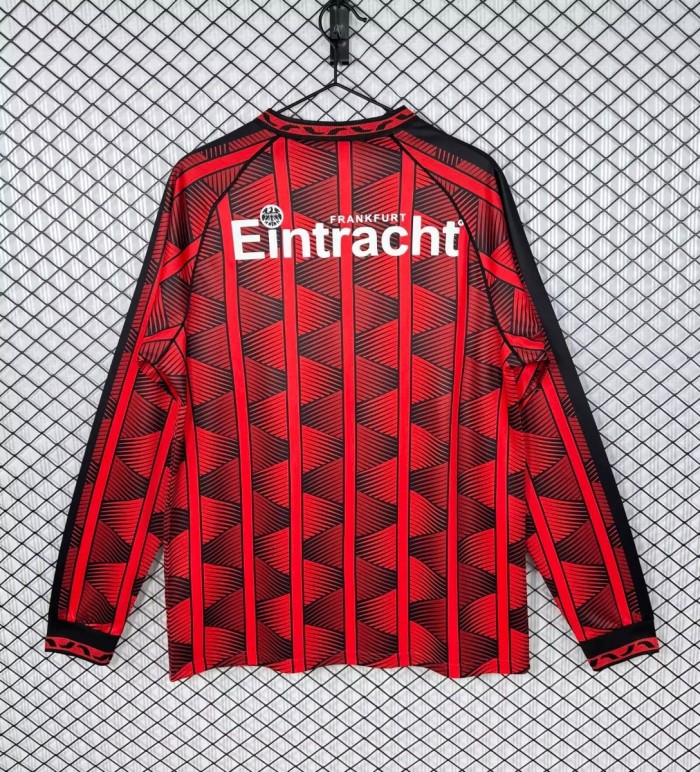 Retro 95/96 Eintracht Frankfurt Home Long Sleeve Jersey