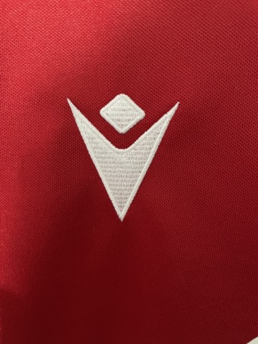 2025 Wales Red with Tonal Wave Pattern Home Jersey