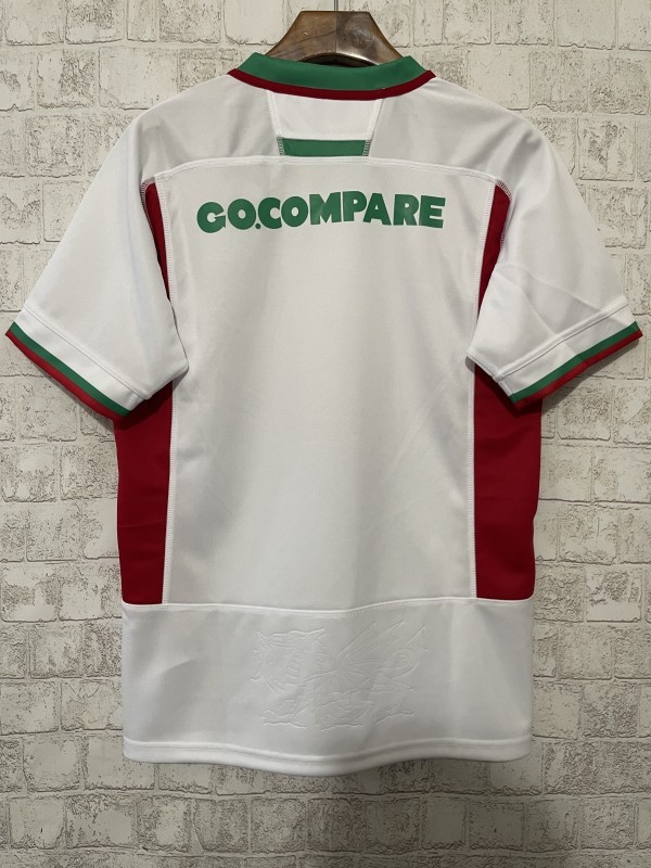 2025 Wales White with Red and Green Trim Away Jersey