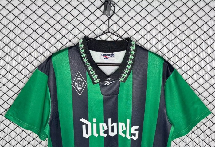 Retro 95/96 Borussia Mönchengladbach Away Green/Black Jersey