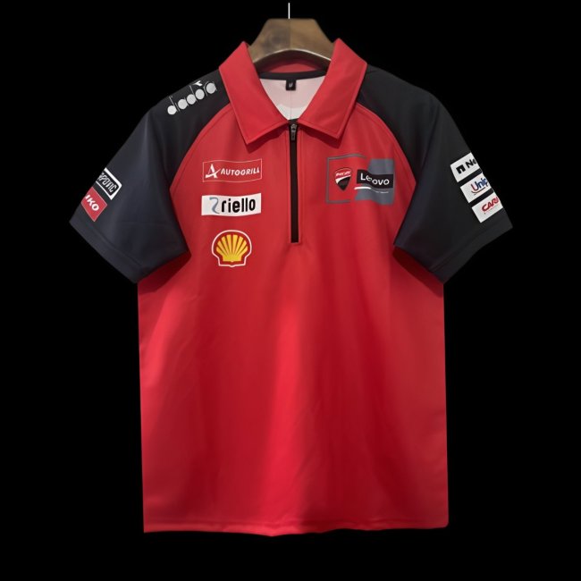 2024 F1  Ducati Corse Red with Black  Sleeves Racing Motorsports Polo