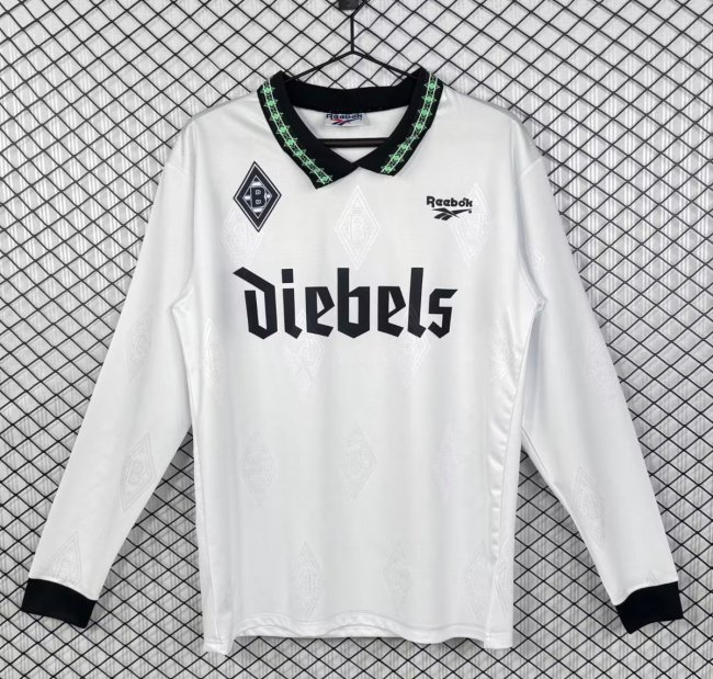 Retro 95/96 Borussia Mönchengladbach Home Long Sleeve Jersey