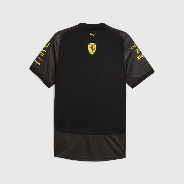 2024 F1 Scuderia Ferrari Black with Carbon Fiber Pattern Team Jersey