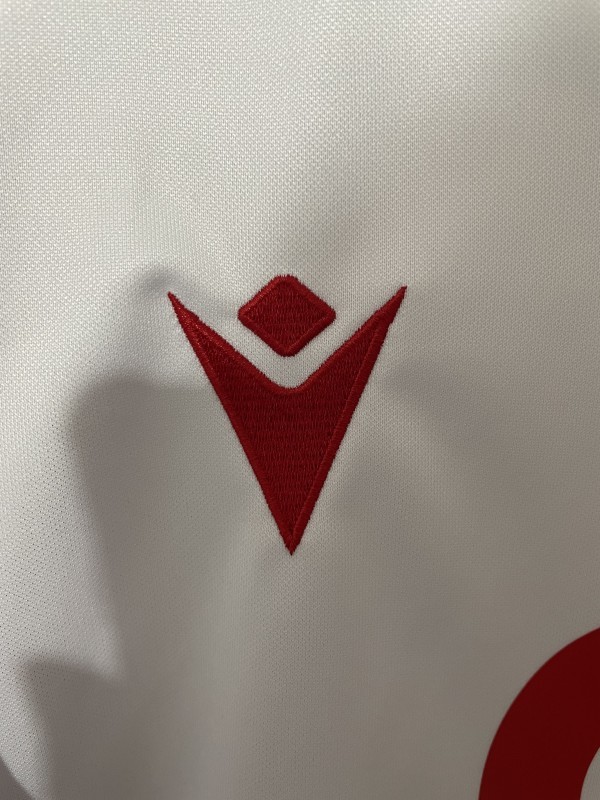 2025 Wales White with Red and Green Trim Away Jersey