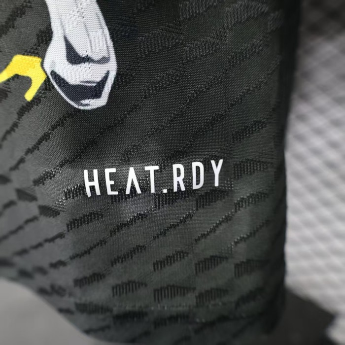 Player Version 25/26 Real Madrid Special Edition Black with Comic Superhero and Golden Lightning Pattern Jersey