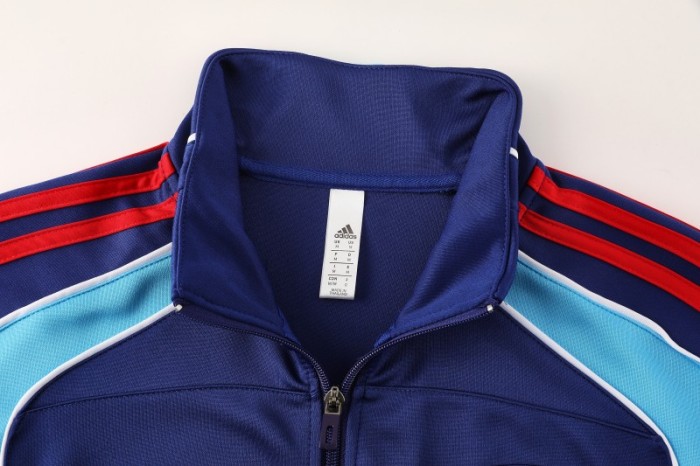 25/26 Arsenal FC Royal Blue Full zipper Jacket Tracksuit+ long pants