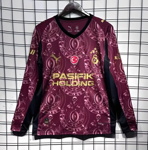 25/26 Galatasaray Third Wine Long Sleeve Jersey