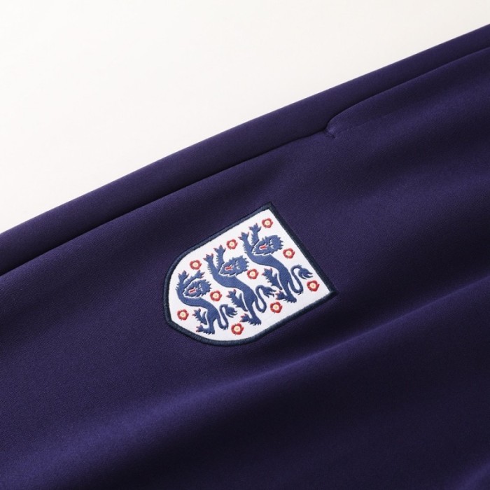 24/25  England Purple Full zipper Jacket Tracksuit+ long pants