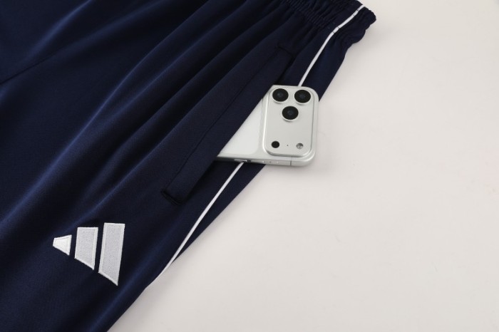 25/26  Adidas Royal Blue/Sky Blue Full zipper Jacket Tracksuit+ long pants