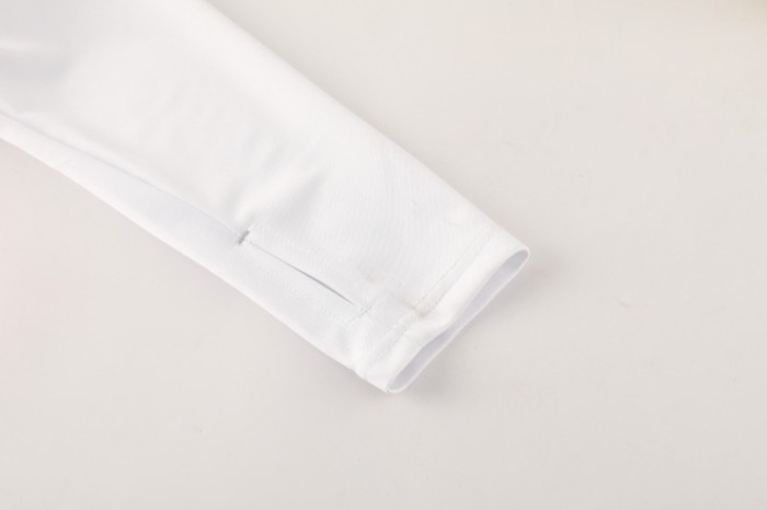 25/26  Adidas White Full zipper Jacket Tracksuit+ long pants