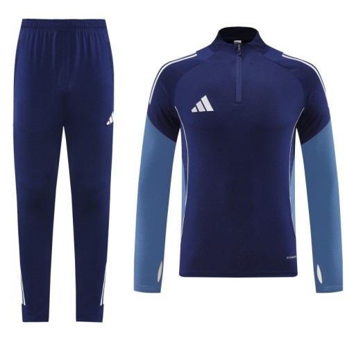 25/26  Adidas Navy Blue Full zipper Jacket Tracksuit+ long pants
