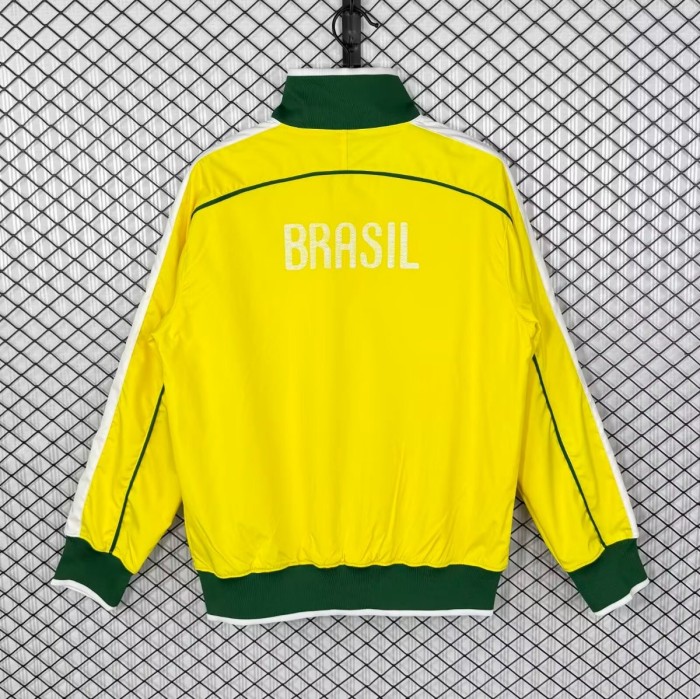Retro 2010 Brazil Home Windbreaker