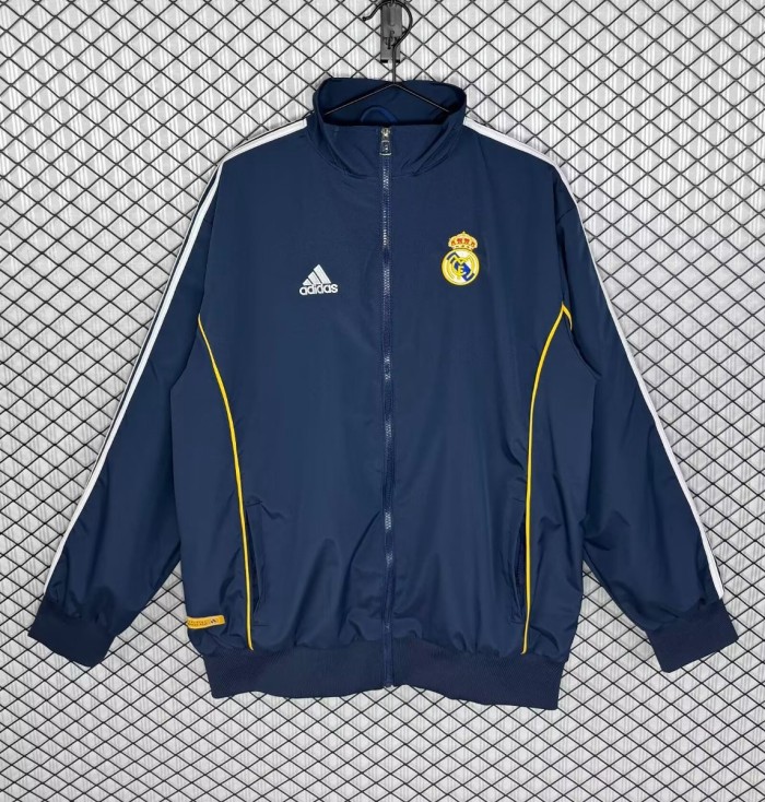 Retro 99/00 Real Madrid Navy Windbreaker
