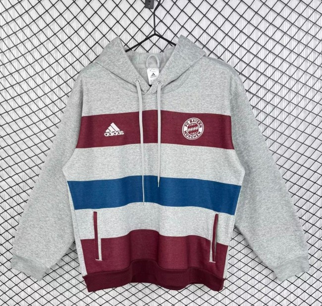 Retro 14/15 Bayern Munich Grey Hoodie