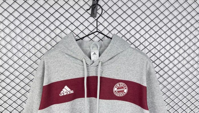 Retro 14/15 Bayern Munich Grey Hoodie