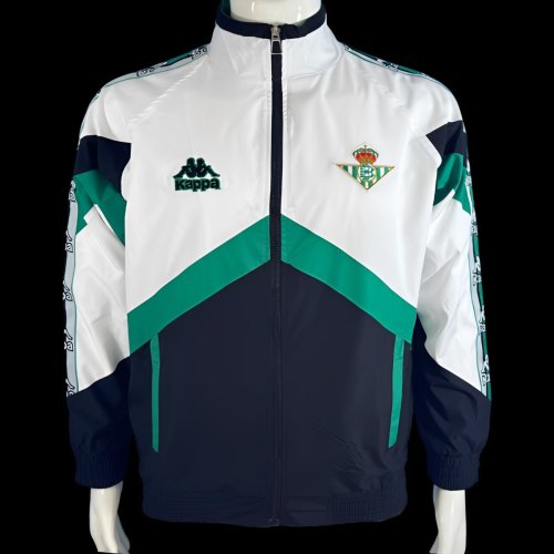 96/97 Real Betis White/Black Windbreaker