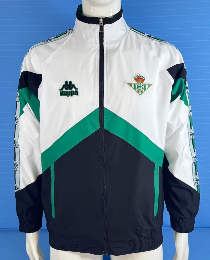 96/97 Real Betis White/Black Windbreaker