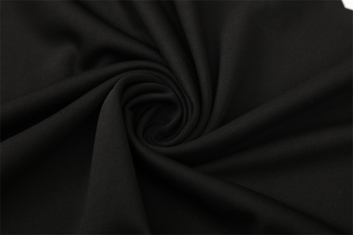 Retro 98/99 Manchester United Black Half Zipper Jacket