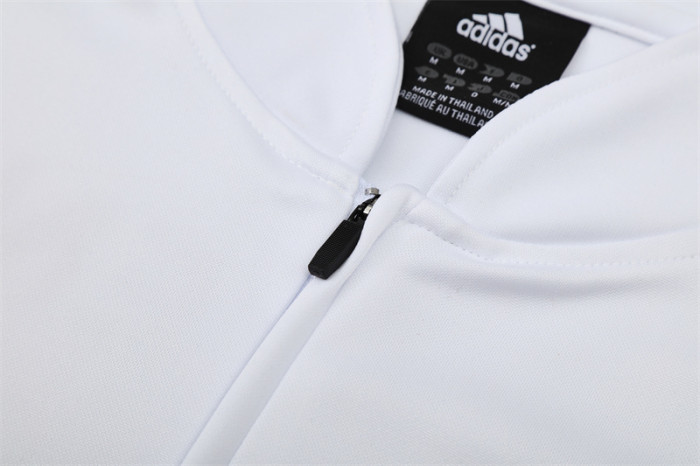 Retro 03/04 Real Madrid White Half Zipper Jacket