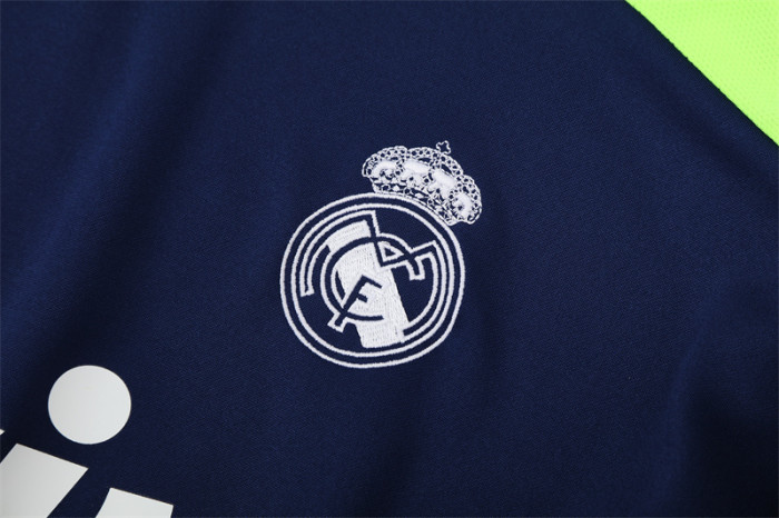 Retro 12/13 Real Madrid Royal Blue Half Zipper Jacket