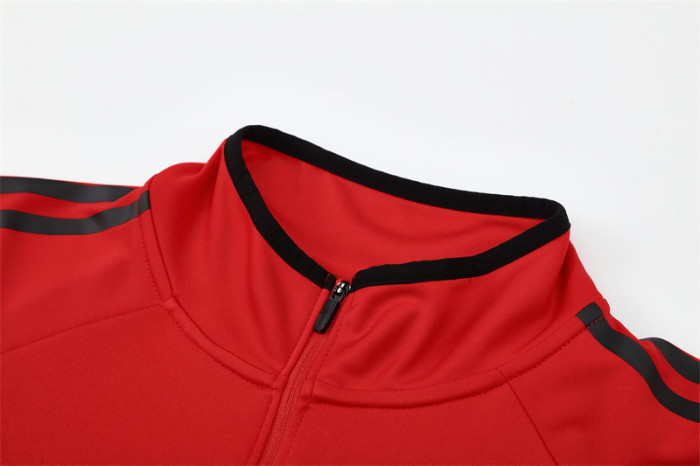 Retro 05/06 AC Milan Red Half Zipper Jacket