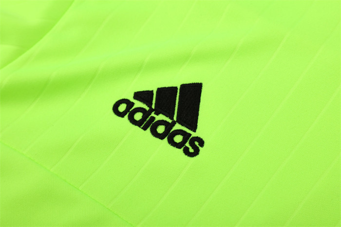 Retro 15/16 Real Madrid Fluorescent Green Half Zipper Jacket