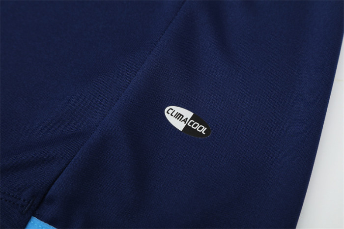 Retro 05/06 Real Madrid Royal Blue Half Zipper Jacket