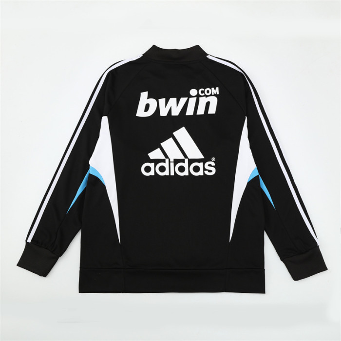 Retro 08/09 Real Madrid Black Half Zipper Jacket