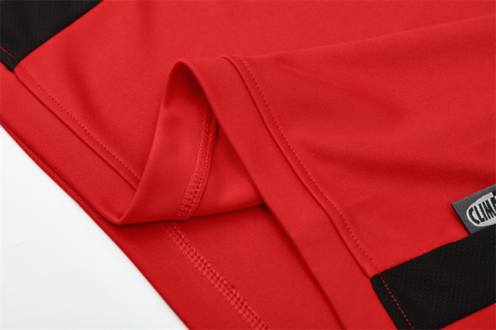 Retro 03/04 AC Milan Red Half Zipper Jacket