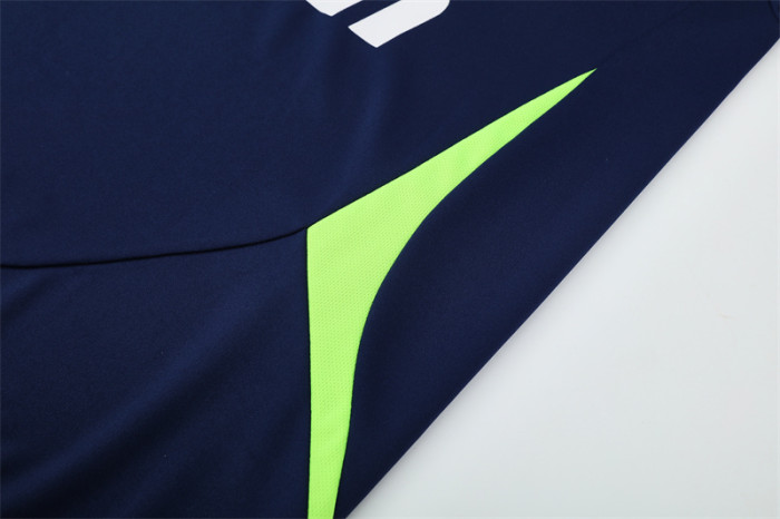 Retro 12/13 Real Madrid Royal Blue Half Zipper Jacket