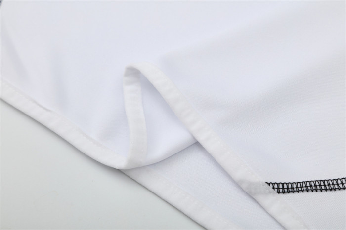 Retro 13/14 Real Madrid White Half Zipper Jacket