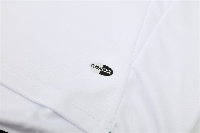 Retro 04/05 Real Madrid White Half Zipper Jacket