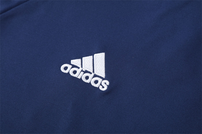 Retro 16/17 Real Madrid Royal Blue Half Zipper Jacket